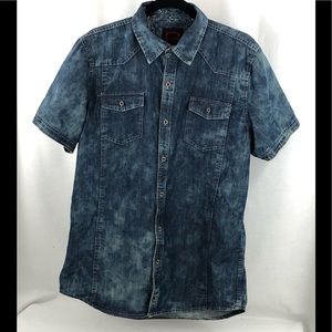 Scoop New York Jean button up shirt